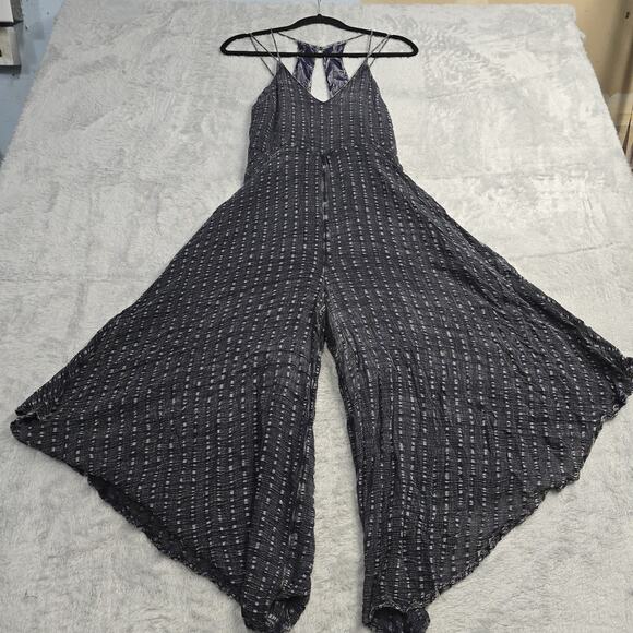 Anthropologie Pants - Anthropologie HD in Paris Harbor Crop Wide Leg PalazzoJumpsuit Navy 4 Festival